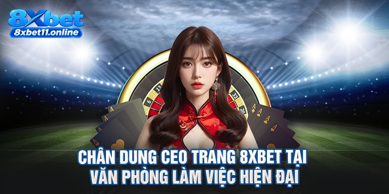 Chân dung CEO trang 8XBET tại văn phòng làm việc hiện đại