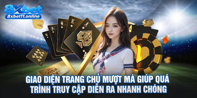 Giao diện trang chủ mượt mà giúp quá trình truy cập diễn ra nhanh chóng